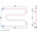 Полотенцесушитель водяной Сунержа М-образный 50x65