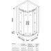 Душевой уголок Good Door Altair R-TD-100-C-CH 100x100