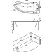 Акриловая ванна Bas Алегра 150x90 R