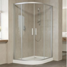 Душевой уголок Vegas Glass ZS-F 120*80 07 01 профиль матовый хром, стекло прозрачное 