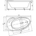 Акриловая ванна Акватек Бетта 170x97 L