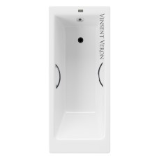 Чугунная ванна Vinsent Veron Tampa 170x70x42 с хромированными ручками