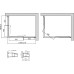 Душевой уголок Vegas Glass ZA-F 120*80 01 01 профиль белый, стекло прозрачное
