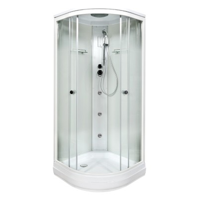 Душевая кабина Deto DM2090 GM+EL 90x90 с электрикой и гидромассажем