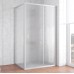 Душевой уголок Vegas Glass ZP+ZPV 100*70 07 02 профиль матовый хром, стекло шиншилла