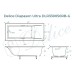 Ванна из искусственного камня Delice Diapason Ultra с узким бортом 170x75 глянцевая с черными ручками DLR330050RB-G