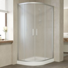 Душевой уголок Vegas Glass ZS-F 100*90 07 10 профиль матовый хром, стекло сатин 