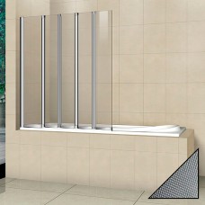 Шторка на ванну Cezares Pratico V5 120/140 P Cr L 