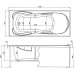 Акриловая ванна Aquanet Viola 180x75