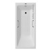 Чугунная ванна Vinsent Veron Kingston 180x80x50 с квадратными хромированными ручками и антискользящим покрытием
