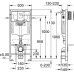 Система инсталляции для унитазов Grohe Rapid SL 38775001 4 в 1 с кнопкой смыва