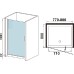 Душевая дверь в нишу Weltwasser WW600 600K1-80