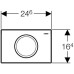 Кнопка смыва Geberit Delta 11 115.120.11.1 белая
