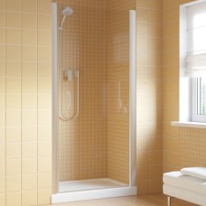 Душевая дверь в нишу Vegas Glass EP Lux 75 07 01 R профиль матовый хром, стекло прозрачное 