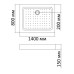 Поддон для душа BandHours Rectangular 814 Tray 140х80