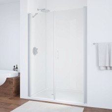 Душевая дверь в нишу Vegas Glass EP-F-2 150 07 01 R профиль матовый хром, стекло прозрачное 