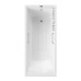 Чугунная ванна Vinsent Veron Devon 170x70x45 с квадратными ручками цвет никель и антискользящим покрытием