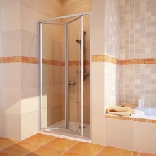 Душевая дверь в нишу GuteWetter Practic Door GK-404 левая (78-82)x190 стекло бесцветное, профиль мат. хром 