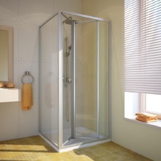 Душевой уголок GuteWetter Practic Square GK-404 правая 70x70 см стекло бесцветное, профиль матовый хром 