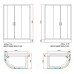 Душевой уголок BandHours Alba-2 L 120x80