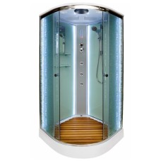 Душевая кабина Deto EM1510 LED 100x100 с гидромассажем