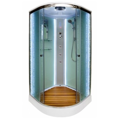 Душевая кабина Deto EM1510 LED 100x100 с гидромассажем