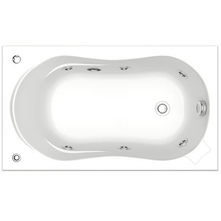 Акриловая ванна Bas Кэмерон 120x70 с гидромассажем