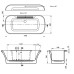 Акриловая ванна Vagnerplast Blanca WT 175x80