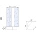 Душевая кабина Мономах XL 80/43 С МЗ 80x80