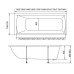 Акриловая ванна 1MarKa Modern 175x70