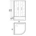 Душевой уголок River Don 90/44 MT 90x90