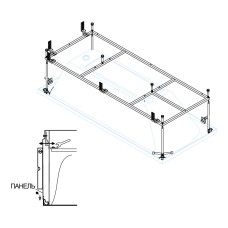 Каркас для ванны Cezares 170x70