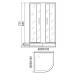 Душевой уголок River Don XL 90/24 MT 90x90