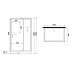 Душевая кабина Niagara ST100/80/15Q/BK 100x80