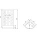 Душевая кабина Timo T-6690 Silver Fabric 90x90