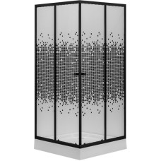 Душевой уголок Niagara NG-010-14Q BLACK 100x100 