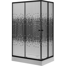 Душевой уголок Niagara NG-012-14Q BLACK 120x80 