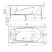 Акриловая ванна Oviva Base 150x70