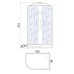 Душевая кабина River Dunay 100/80/24 МТ 100x80 R