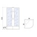 Душевая кабина River Nara Б/К XL 80/43 MT 80x80