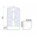 Душевая кабина River Nara Eco XL 90/44 BL 90x90