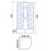 Душевая кабина River Nara Eco XL Б/К 90/44 BL 90x90