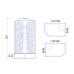 Душевая кабина River Desna XL 120/90/44 МТ L 120x90