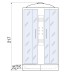 Душевая кабина River Temza 90/24 MT 90x90