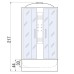 Душевая кабина River Temza 90/44 MT 90x90