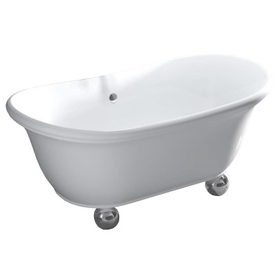 Ванна из искусственного камня Salini Alba S-Sense 172х89 белый глянец