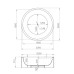 Ванна из искусственного камня Salini Isola S-Sense 200х200 белый матовый