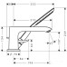 Смеситель Hansgrohe Metris 31190000 на борт ванны