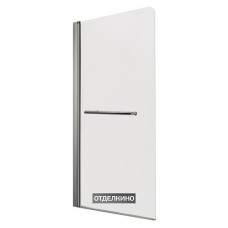 Шторка на ванну 1MarKa P-02 профиль хром, стекло прозрачное 