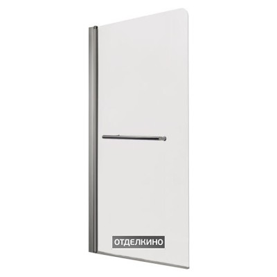 Шторка на ванну 1MarKa P-02 профиль хром, стекло прозрачное